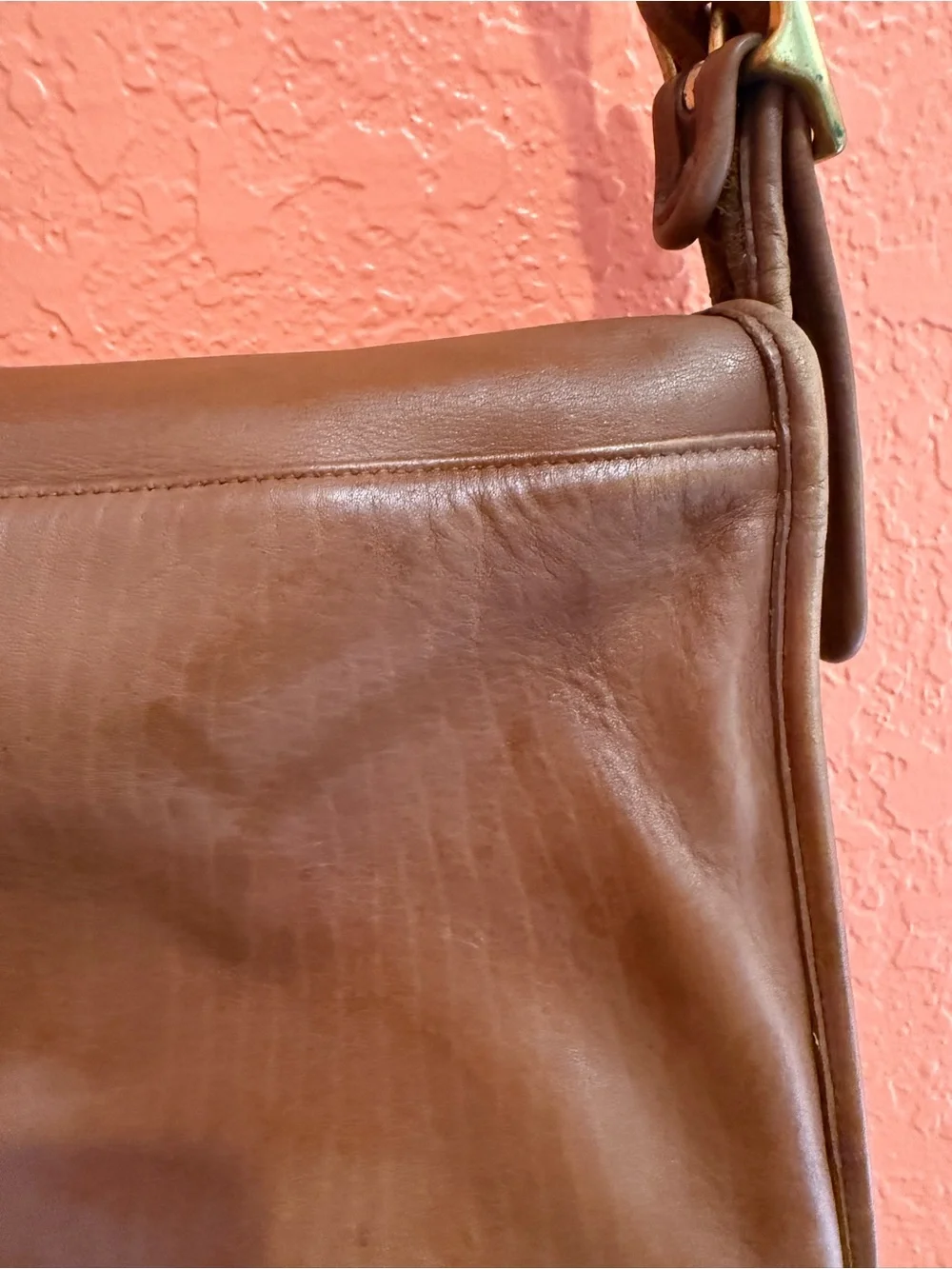 Vintage Coach Stewardess Bag 9525 Tan Brown